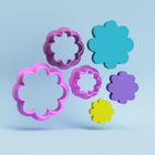 8 Petal Flower Polymer Clay Cutter