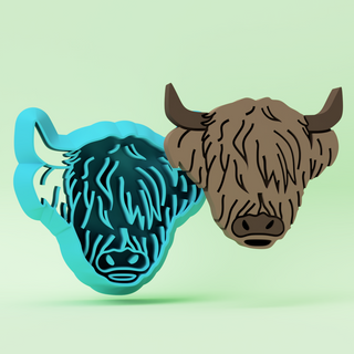 Highland Cow Polymer Clay Cutter