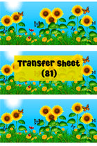 Sunflower's (01) Transfer Sheet