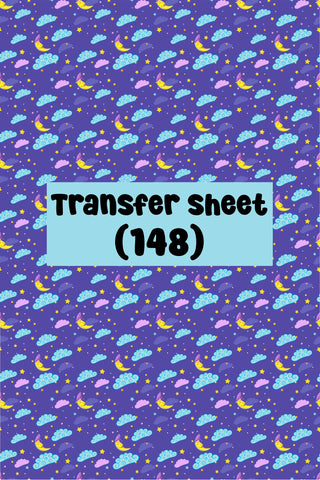 Moon and Clouds Transfer Sheet