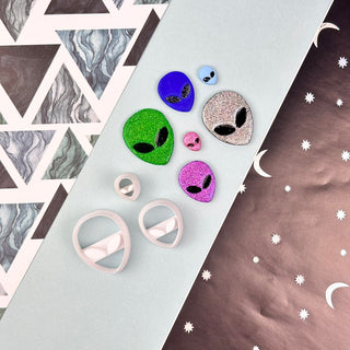 Alien Head Polymer Clay Cutter