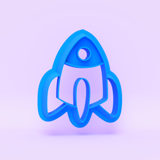 Rocket Ship Polymer Clay Cutter