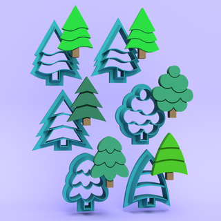 Christmas Trees - Polymer Clay Cutters