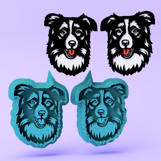 Border Collie Polymer Clay Cutter
