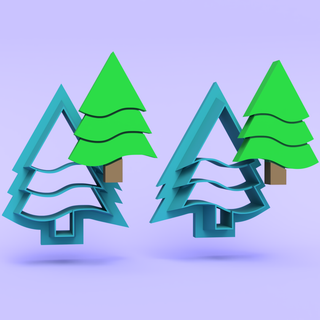 Christmas Trees - Polymer Clay Cutters