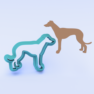 Standing Greyhound (01) Polymer Clay Cutter