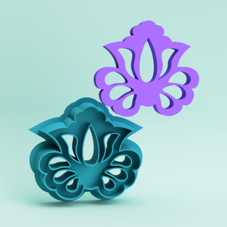 Elegant Scalloped Floral Cut-Out Polymer Clay Cutter