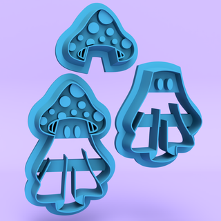 Mushroom Ghost - Polymer Clay Cutters