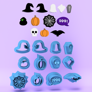 Halloween Studs Polymer Clay Cutters