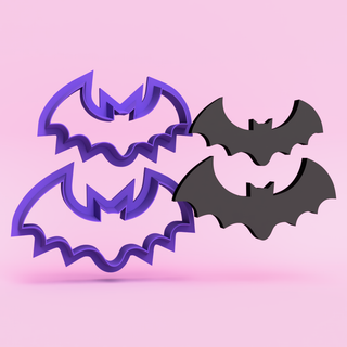 Bats (02) Polymer Clay Cutter