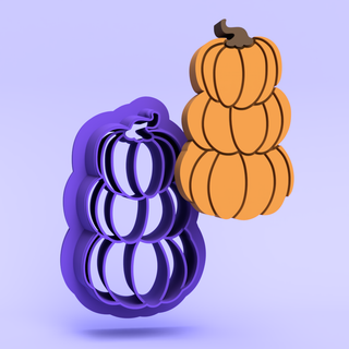 3-Tiered Pumpkin - Polymer Clay Cutters