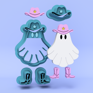 Cowboy Ghost - Polymer Clay Cutters