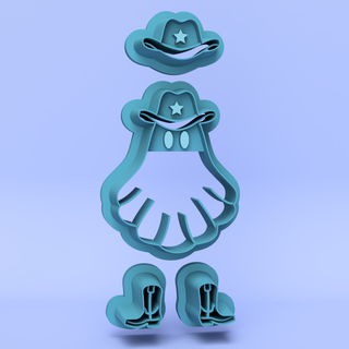 Cowboy Ghost - Polymer Clay Cutters