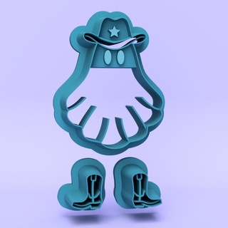 Cowboy Ghost - Polymer Clay Cutters