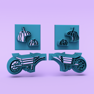 Pumpkin Wagon - Polymer Clay Cutters