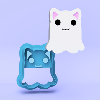 Cat Ghost - Polymer Clay Cutter