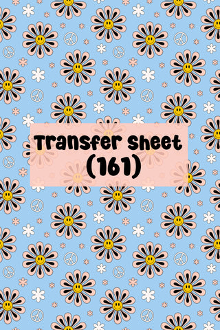 Retro Flowers (02) Transfer Sheets