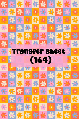 Retro Flowers (03) Transfer Sheet