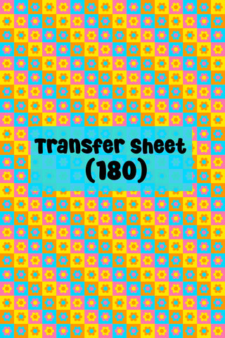 Retro Flowers (04) Transfer Sheet