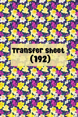 Flowers (47) Transfer Sheet