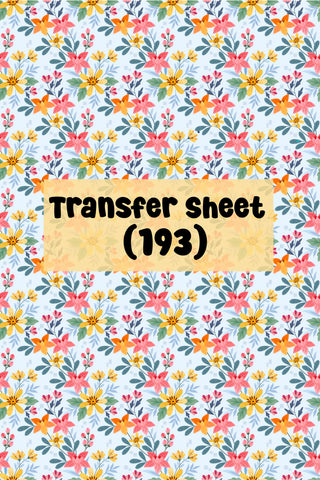 Flowers (48) Transfer Sheet