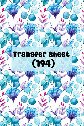 Flowers (49) Transfer Sheet