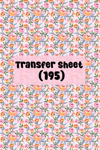 Flowers (50) Transfer Sheet