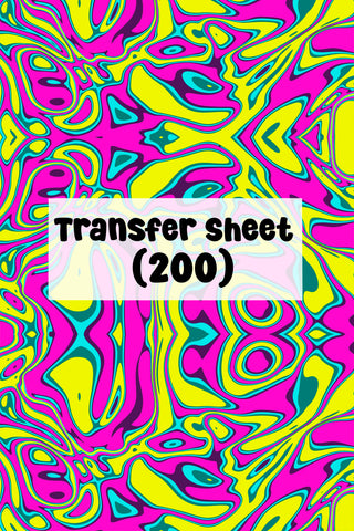 Vibrant Geometric Shapes (10) Transfer Sheet