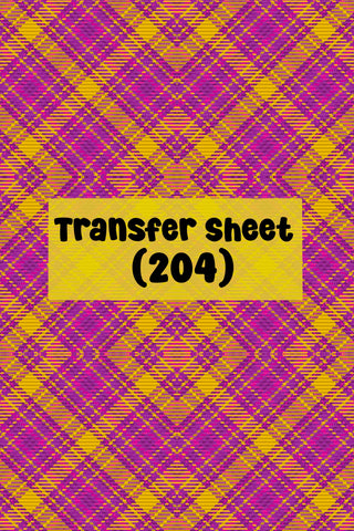 Gingham (10) Transfer Sheet