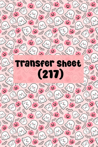 Halloween (07) Transfer Sheet