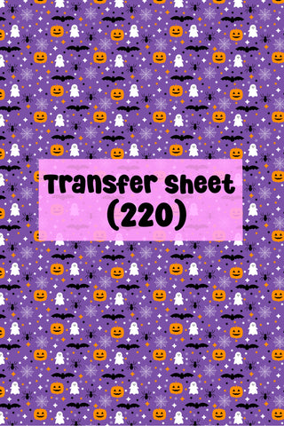 Halloween (10) Transfer Sheet