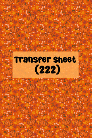 Halloween (12) Transfer Sheet