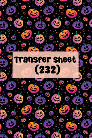 Halloween (22) Transfer Sheet