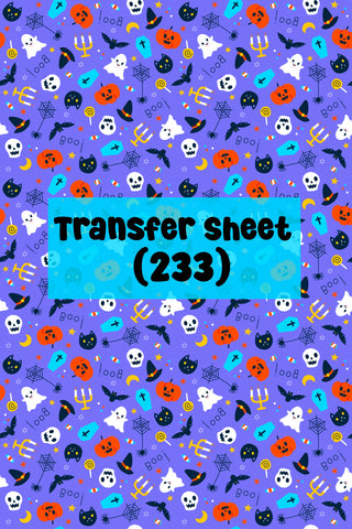 Halloween (23) Transfer Sheet