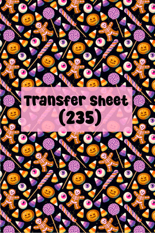 Halloween (25) Transfer Sheet