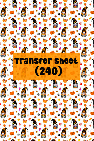 Halloween (30) Transfer Sheet