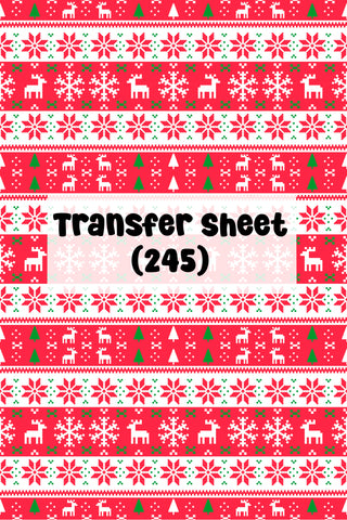 Christmas (01) Transfer Sheet