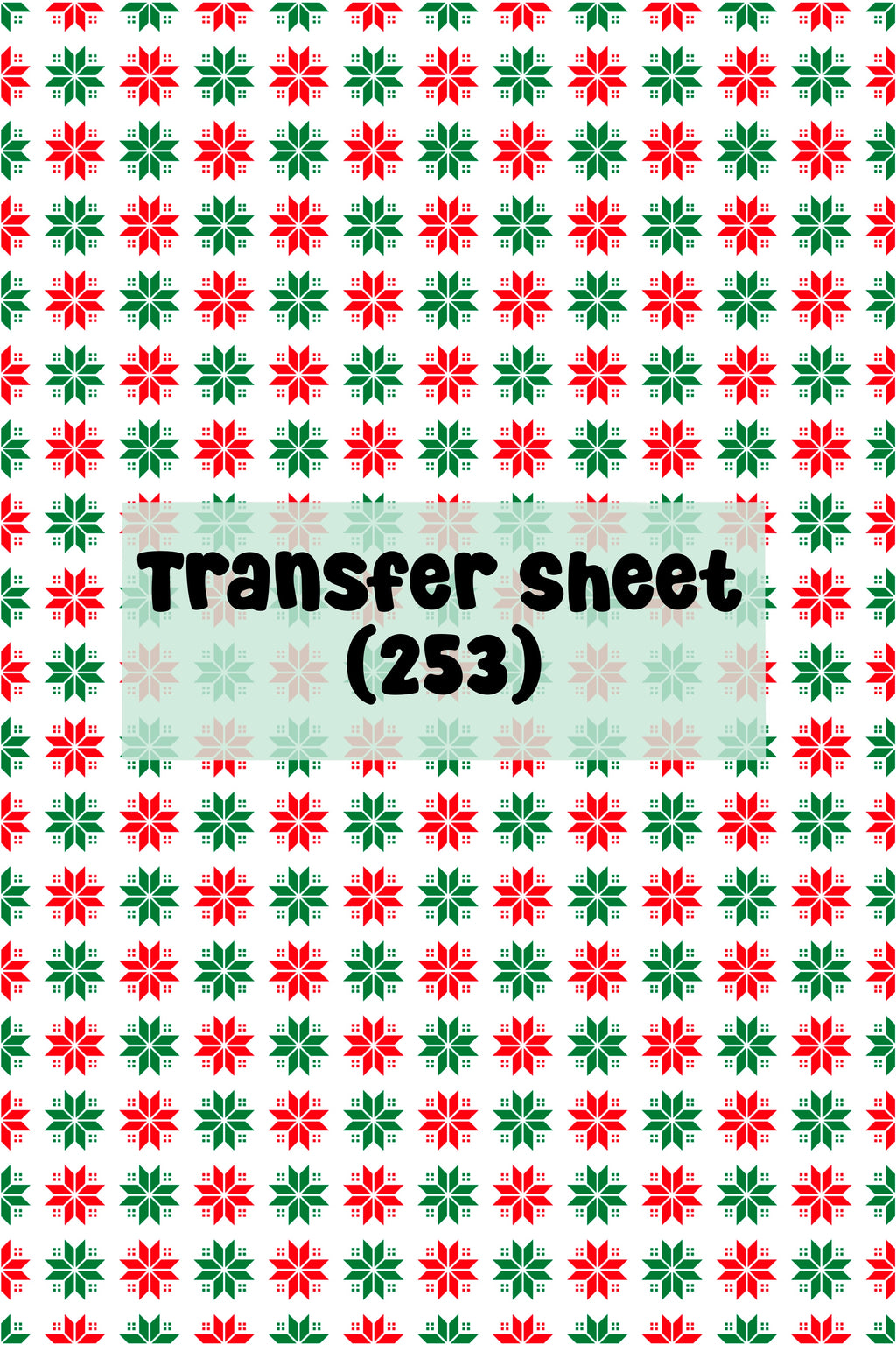 Christmas (09) Transfer Sheet – Cut, Clay & Craft