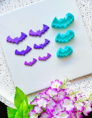 Bats (02) Polymer Clay Cutter