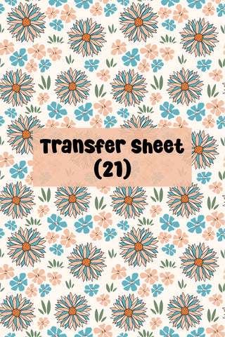 Flowers (04) Transfer Sheet
