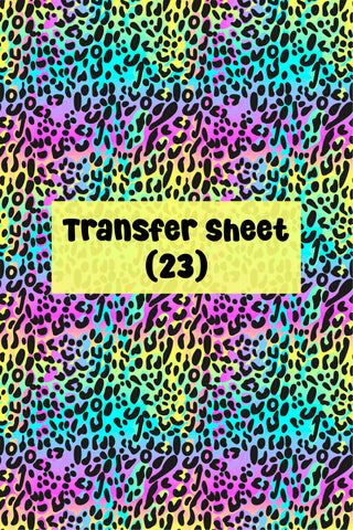 Leopard Print Transfer Sheet