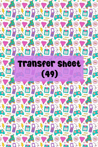 Retro (01) Transfer Sheet