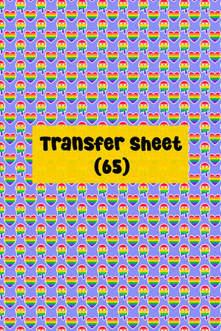Peace and Love Transfer Sheet