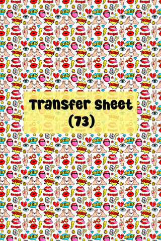 Retro (02) Transfer Sheet