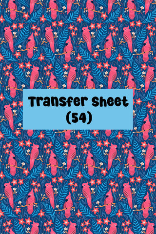 Birds (01) Transfer Sheet