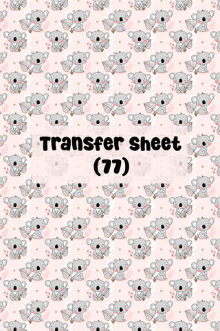 Koala (01) Transfer Sheet