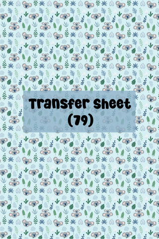 Koala (02) Transfer Sheet