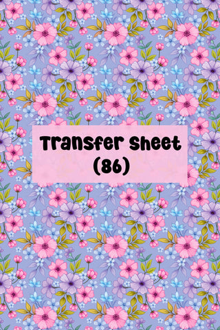 Flowers (15) Transfer Sheet