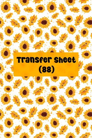 Sunflower's (02) Transfer Sheets
