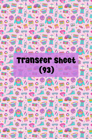 Retro (06) Transfer Sheet